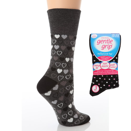 Gentle Grips Socks Mixed Patterns Drew Brady