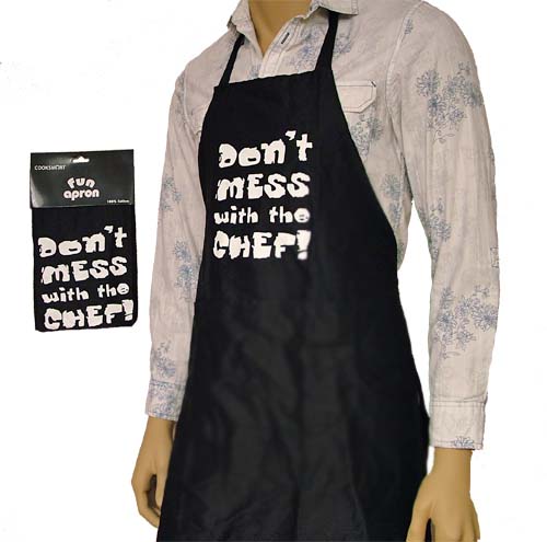 Mens Novelty Aprons (Don't Mess with the Chef)