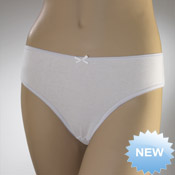 Ladies Bikini Briefs White