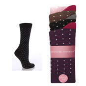 Ladies Spot Socks Jennifer Anderton