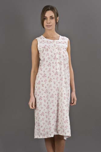 Sleeveless Cotton Nightdress