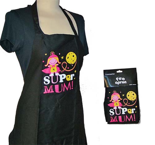 Ladies Novelty Aprons (Super Mum)