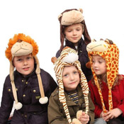 Childrens Soft Furry Animal Hat