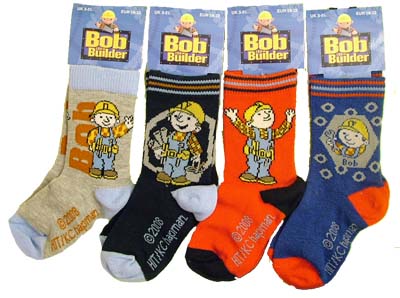 Bob The Builder Kids Socks