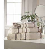 Egyptian Cotton Hand Towel Cream Stripe