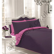 Reversible Bedding Sets Plain Berry/Fuschia