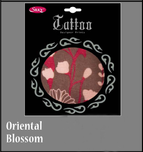 Tattoo Designer Tights Oriental Blossom