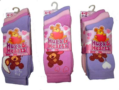 4-6 Hugs And Hearts Socks