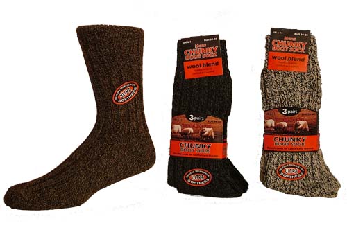 Mens Chunky Wool Socks