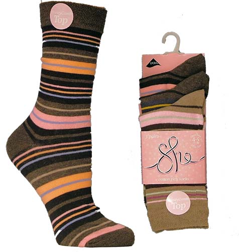 She Design Striped Socks