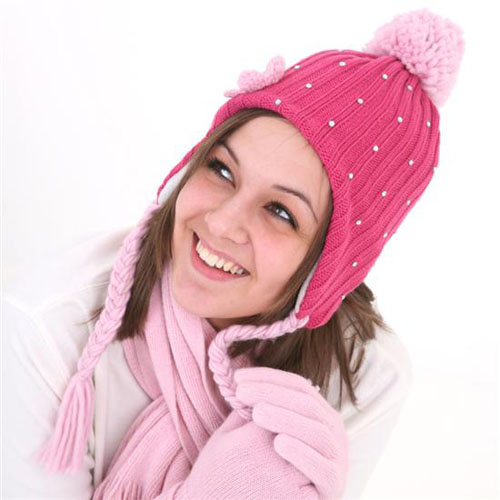 Ladies Diamante Peru Hats with Tassles