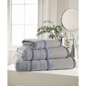 Egyptian Cotton Bath Sheet Grey Stripe
