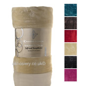 Mink Faux Fur Throw Cream