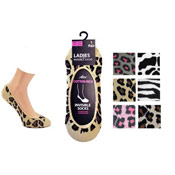 Invisible Socks Animal Print