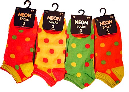 Ladies Neon Trainer Hearts 4-7