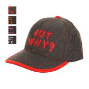 Childrens Denim Baseball Caps with Slogan