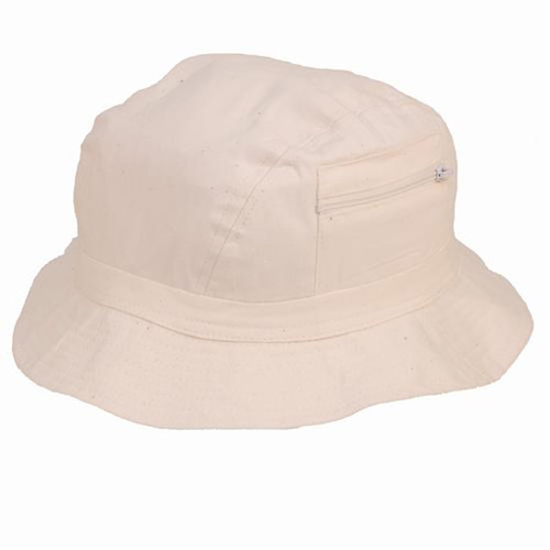Adult Bush Hat with Zip Pocket