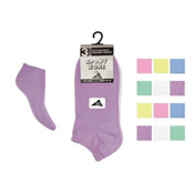 Plain Trainer Socks Pastel