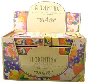 Ladies Boxed Handkerchiefs 4 Pack