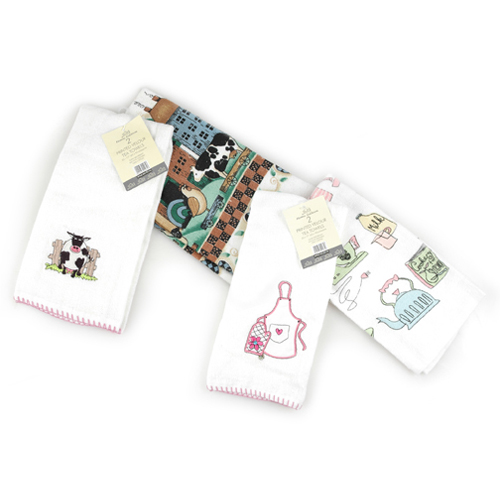 Printed Velour Tea Towels
