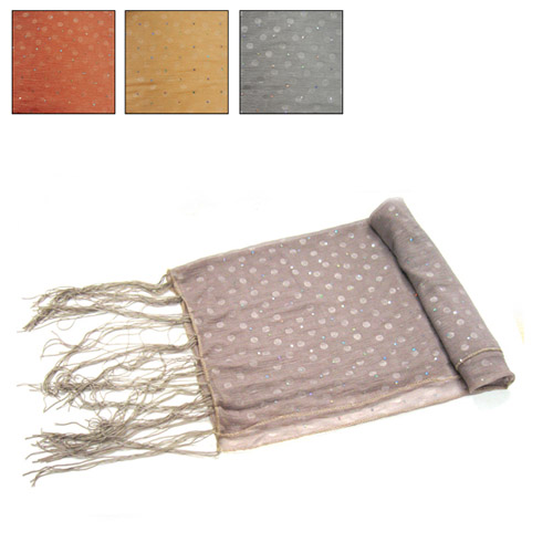 Diamante Scarf With Spots