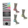 Mens Stripe Socks Grey