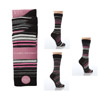 Ladies Socks Dark Stripe