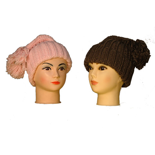 Ladies Turn Over Hat with Tassles