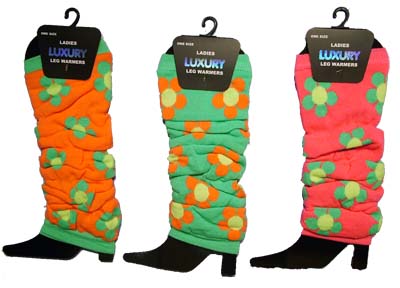 Neon Leg Warmers Daisy Design