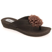 Brown Mule Sandal Toe Post