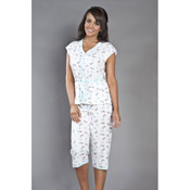 Scotty Dog Print Crop Pyjamas
