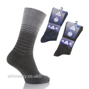 Mens Non Elastic Stripe Socks