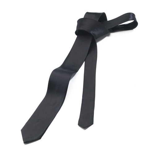 Plain Black Tie