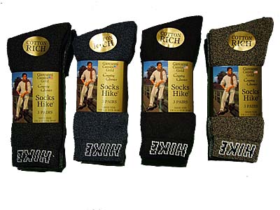 Mens Cotton Rich Hike Socks