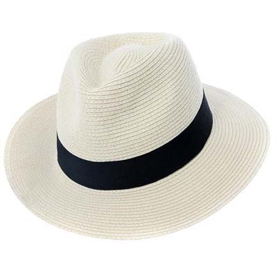 Adult Crushable Straw Fedora