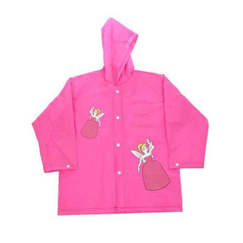 Girls Fairy Princess Raincoat