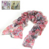 Ladies Scarf Frilled with Pattern