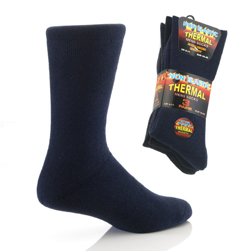 Mens Non Elastic Thermal Socks
