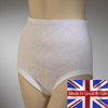 Ladies White Airtex Cuff Legs
