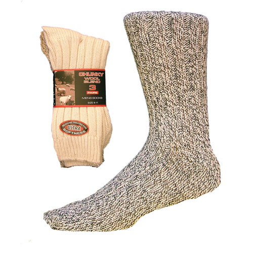 Mens Chunky Wool Socks Aler