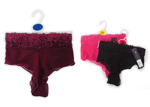 Ladies Boxer with Lace Trim