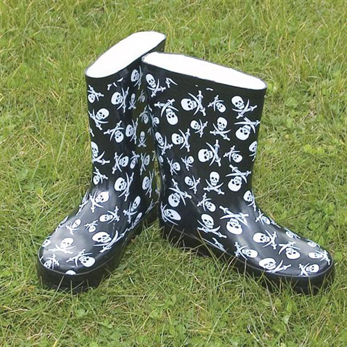 Childrens Skull Wellies