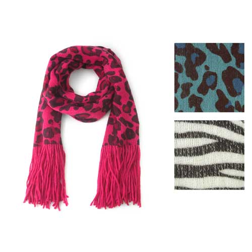 Ladies Animal Print Scarves