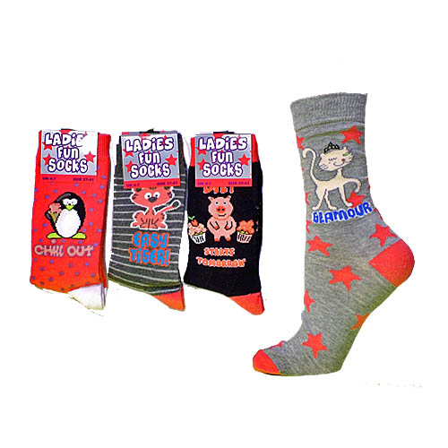 Ladies Fun Novelty Socks