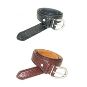 Leather Lined Belt Snake Skin Style
