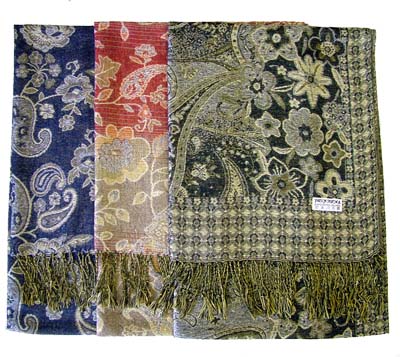 Ladies Pashmina Scarves With Patterns