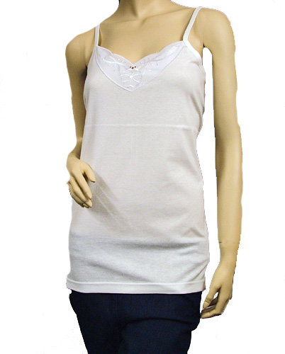 Ladies White Vest Cotton Vest