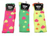 Neon Overknee Socks Hearts