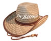 Adults Straw Cowboy Shapeable Hat