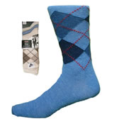 Mens Lycra Argyle Socks Aler